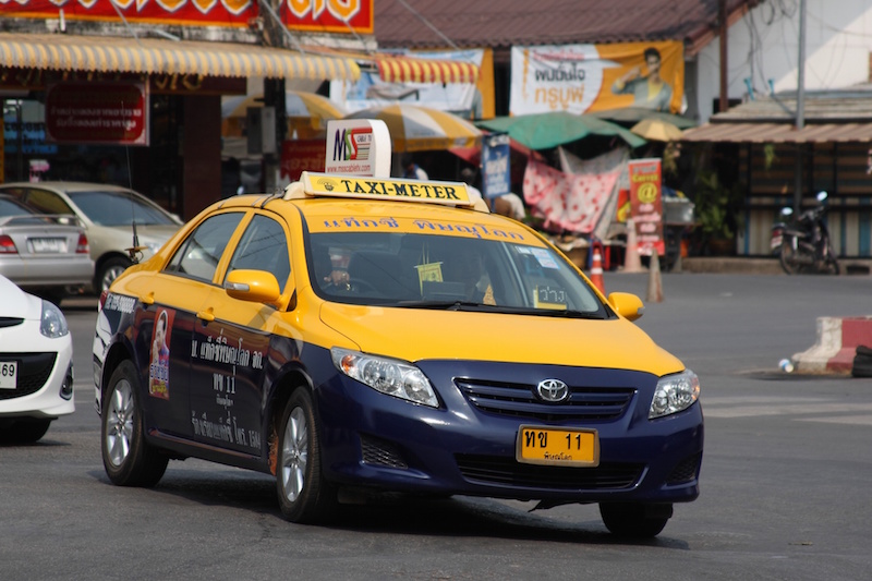 Toyota Corolla taxi in Phitsanulok, Thailand