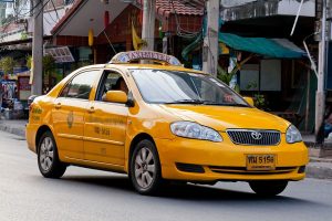 Yellow taxi-meter in Pattaya