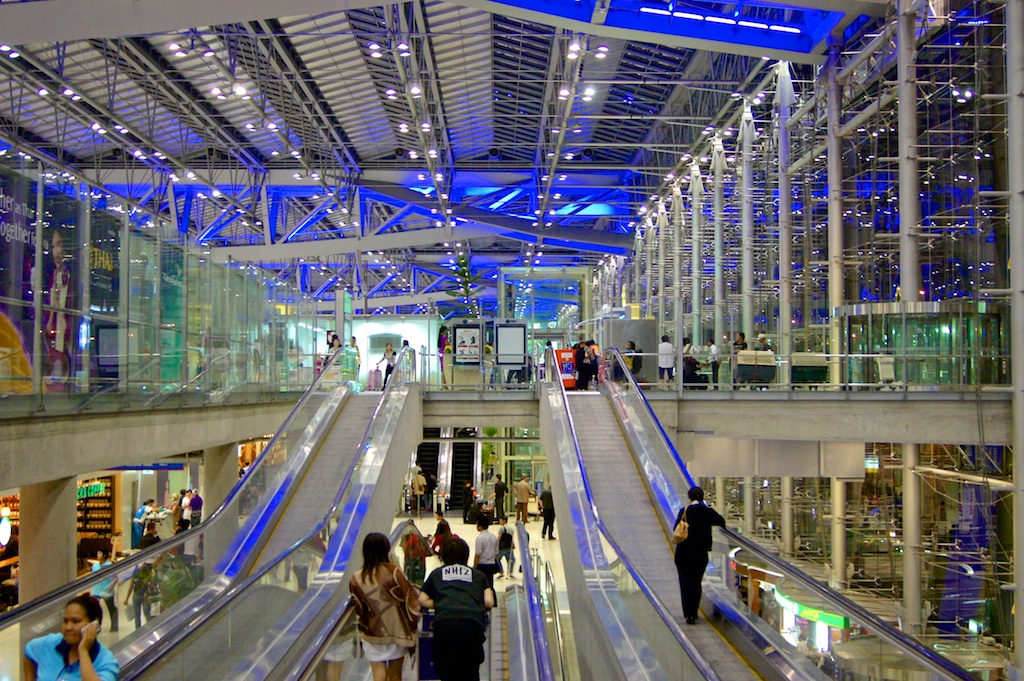 Terminal building of Suvarnabhumi Airport in Bangkok