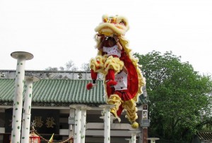 Lion dance in Foshan Guangdong, China