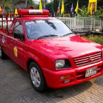 Somdet Chao Phraya Fire Brigade Fire Truck in Bangkok