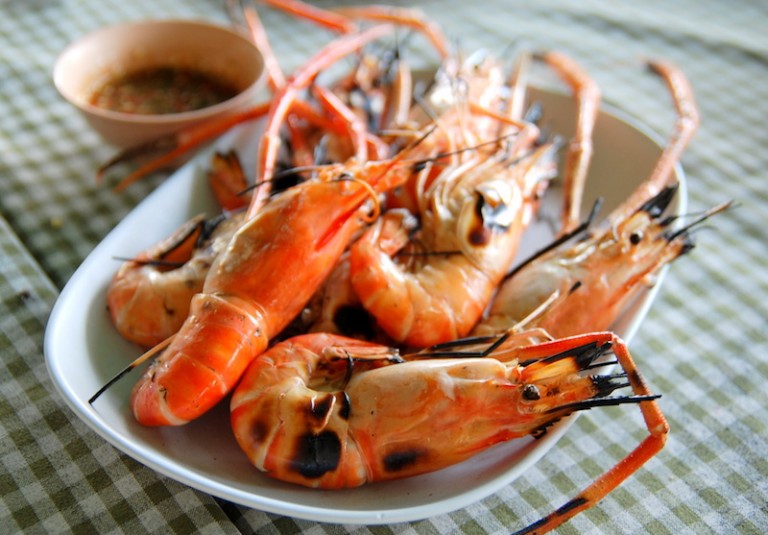 Kung yang, Thai grilled prawns