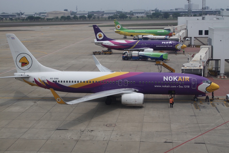 Nok Air Boeing B 737 at Don Mueang International Airport in Bangkok