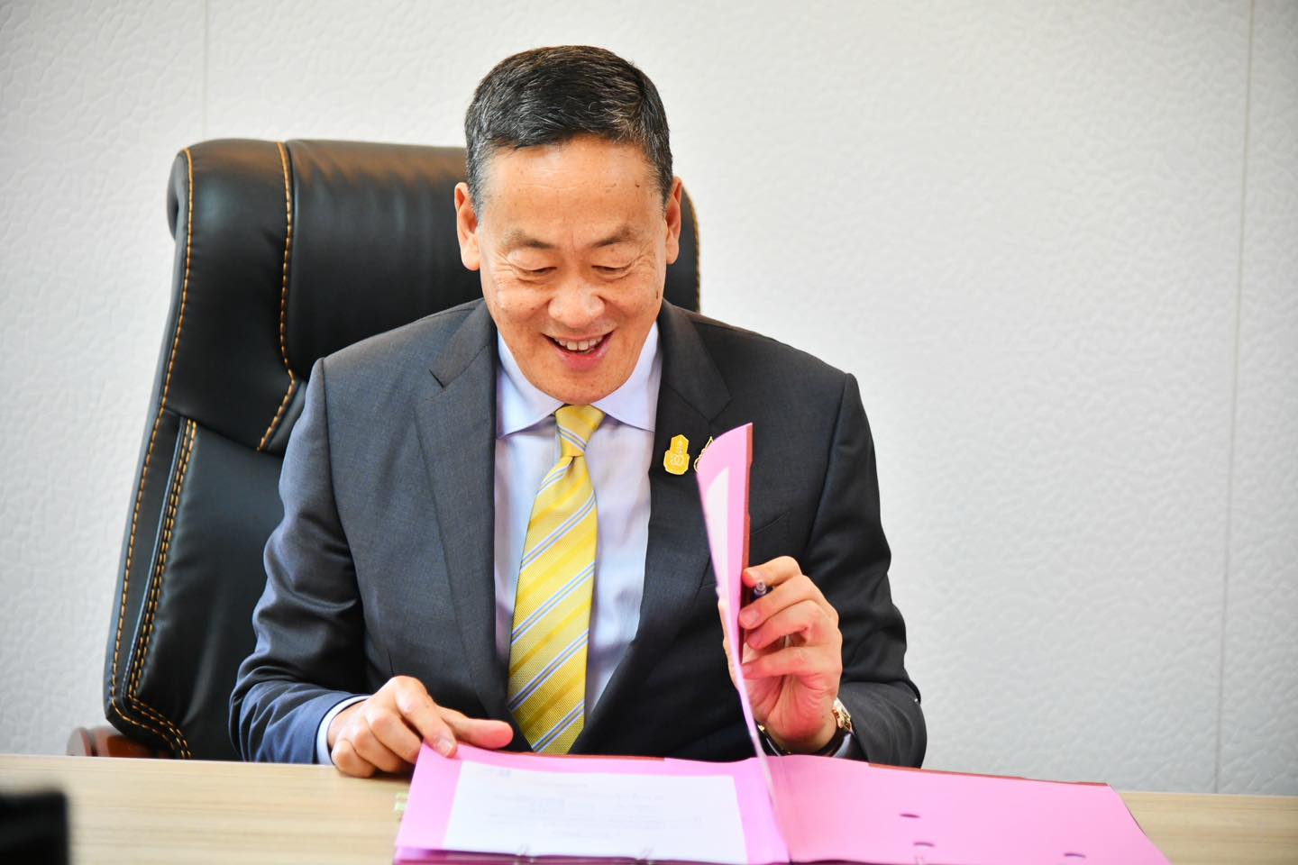 Thai Prime Minister Srettha Thavisin at his office.