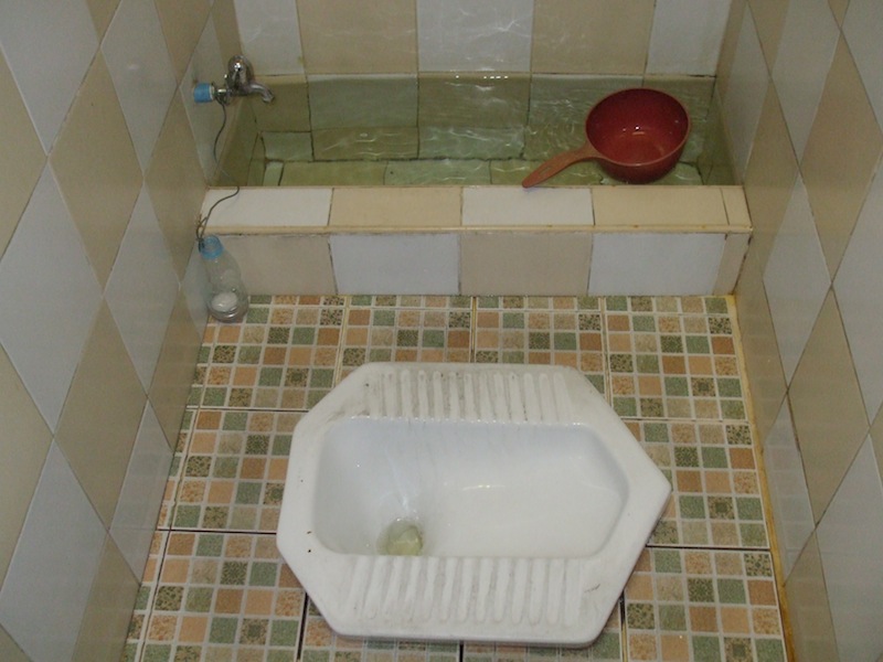 Traditional Thai toilet.