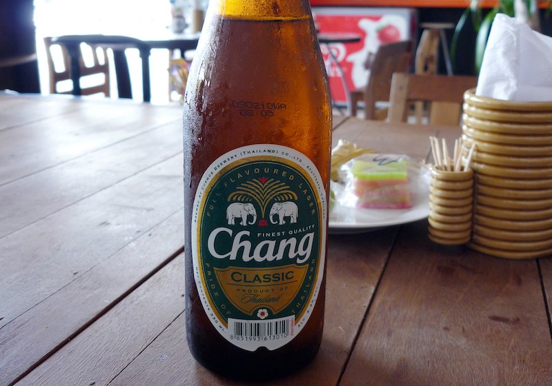 A bottle of Chang Beer in Thailand