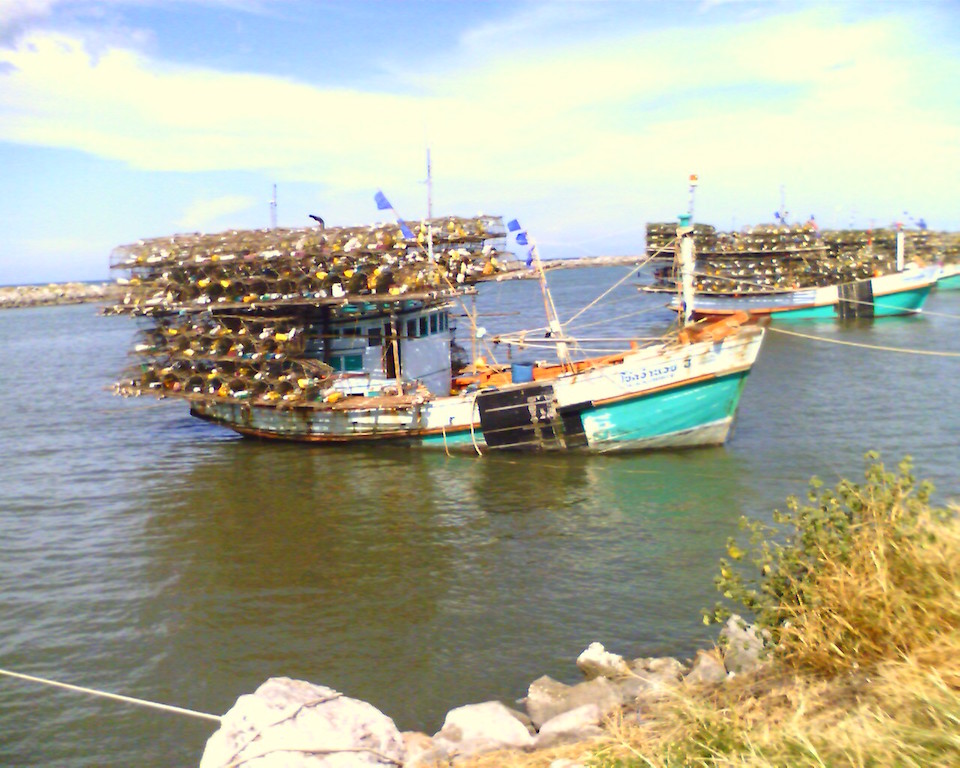 Thai Fishing boats in Cha-am