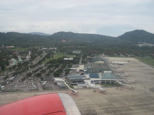 Aerial view of Phuket international airport