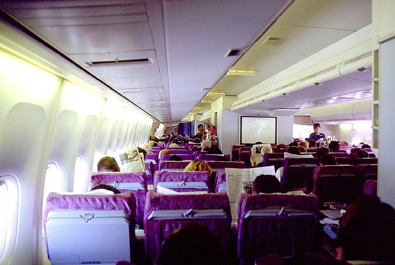 Thai Airways cabin.