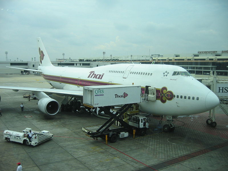 Thai Airways International Boeing 747 at Don Mueang Airport