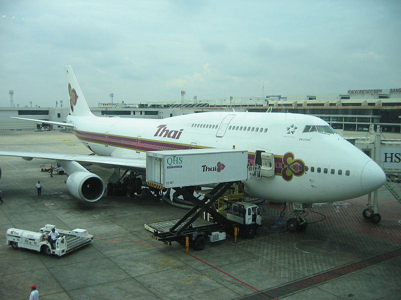 Thai Airways International Boeing 747 at Don Mueang Airport