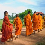 Young Thai Buddhist monks