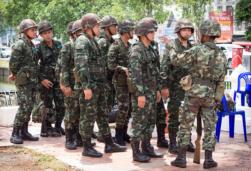 Thai military in Chiang Mai