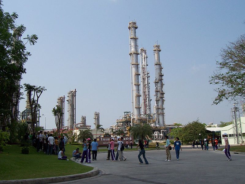 Natural gas separation plant in Map Tha Phut Industrial Estate
