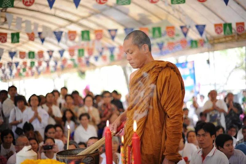 Along with Suthep, the monk Buddha Issara was one of the leaders of Bangkok Shutdown protests