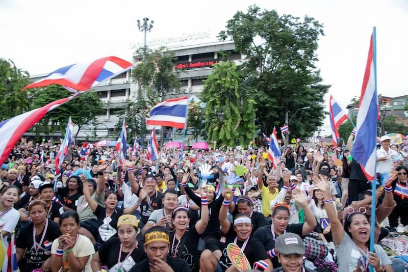 Protesters in Thailand