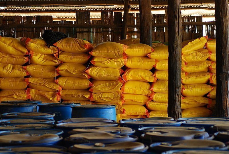 Rice at at the Mae La Refugee Camp in Thailand