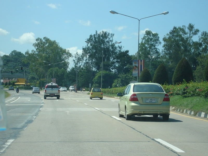 A road in Lamphun, northern Thailand