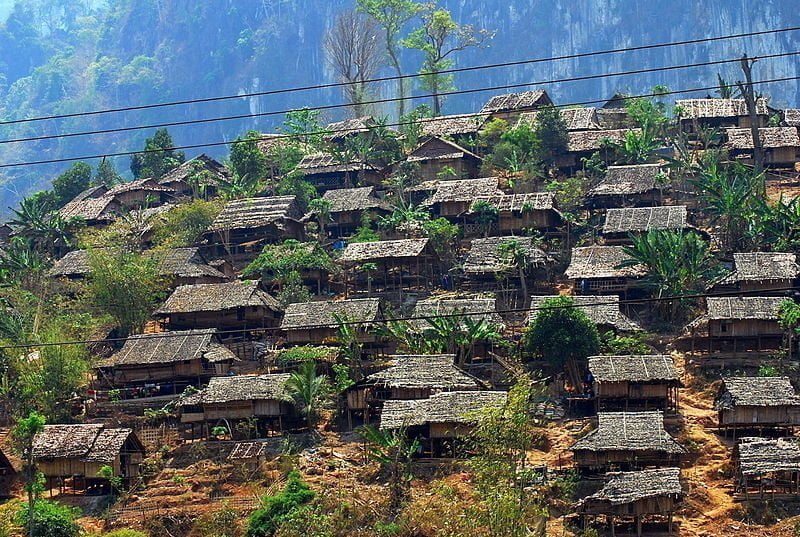 Mae La refugee camp in Thailand