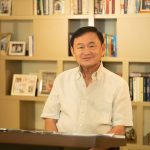 Retrospective photo of former Thai Prime Minister Thaksin Shinawatra.