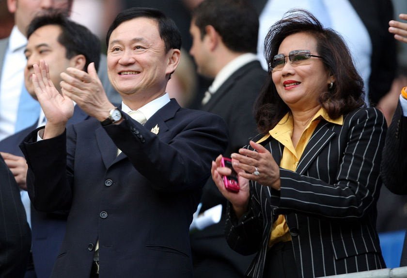 Thaksin Shinawatra and his wife