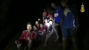 12 football team boys and coach found safe at Tham Luang cave in Chiang Rai