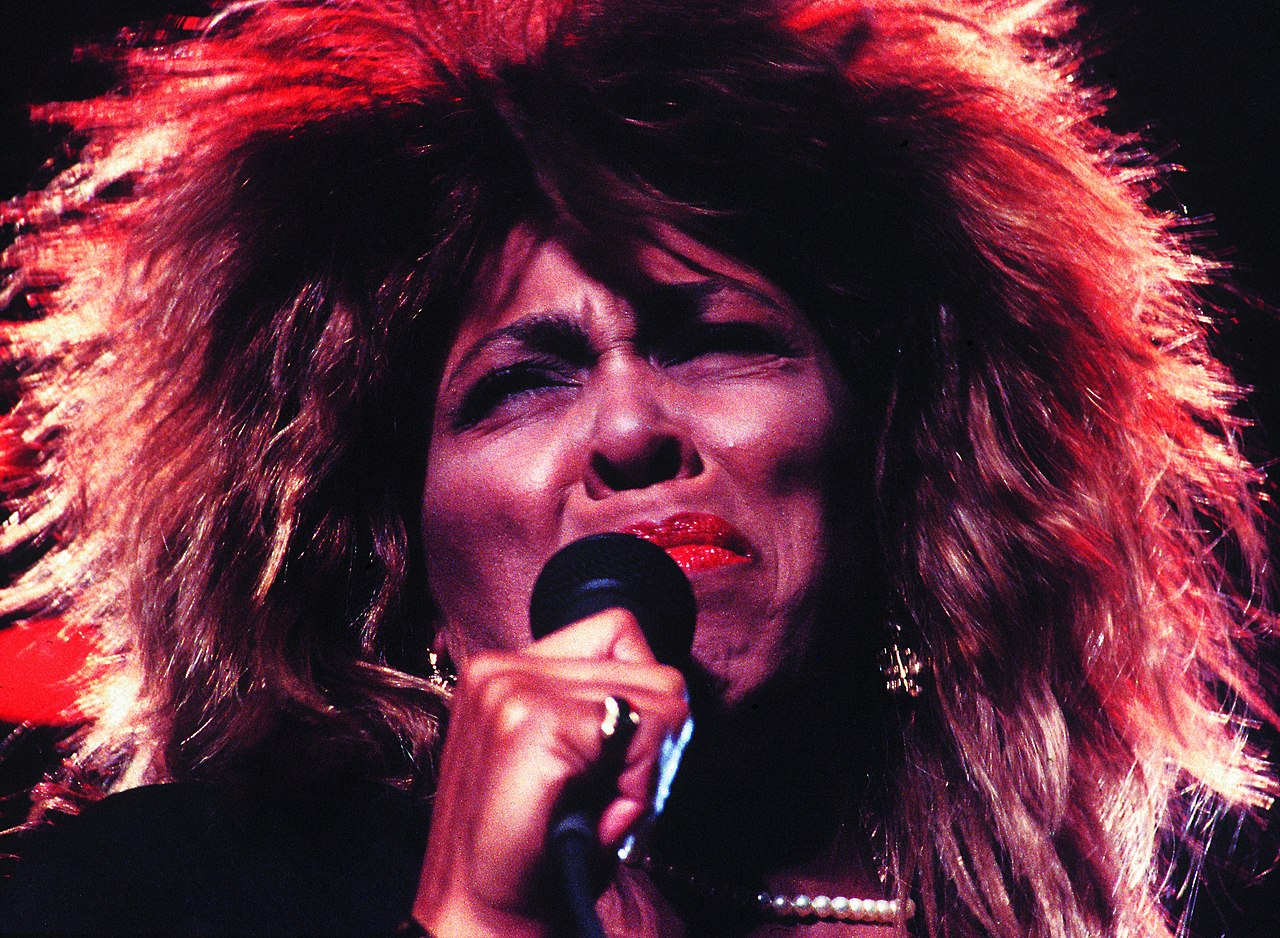 The singer, dancer and actress Tina Turner during the Foreign Affair: The Farewell Tour.