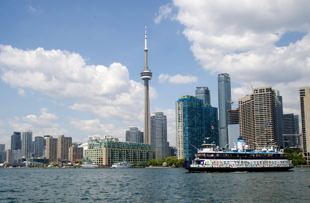 A ferry in Toronto, Canada