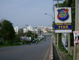Thai Tourist Police Sign in Pattaya