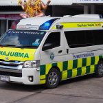 Toyota Commuter 3.0 ambulance at Khon Kaen Hospital
