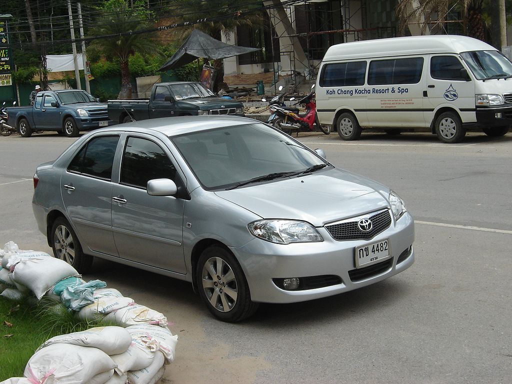 Toyota Vios and minivan