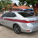 Toyota police car in Lampang