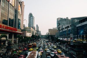 Traffic in Central Bangkok