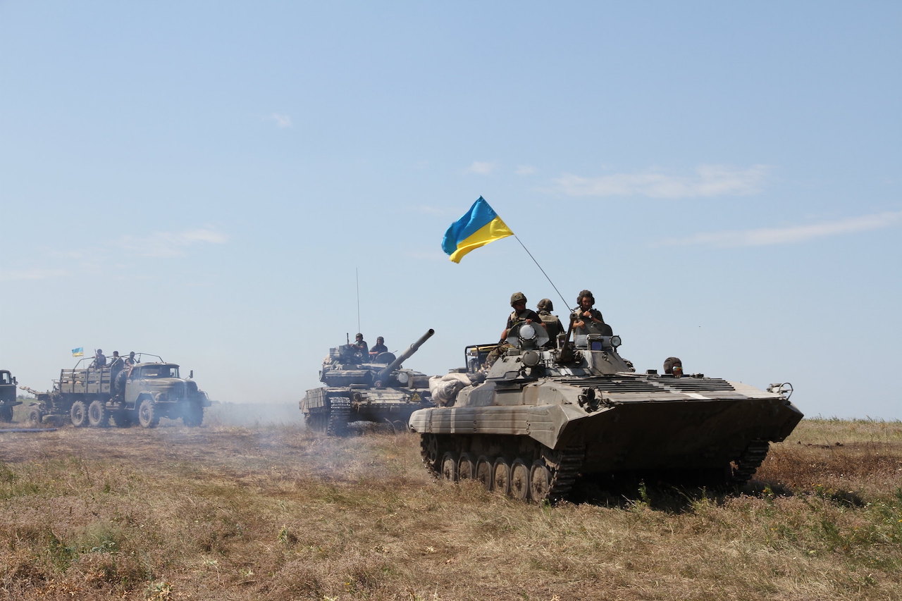 Troops during a military operation in Ukraine (War Ukraine)