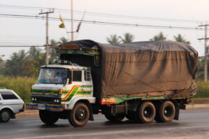 Old Hino truck in Thailand
