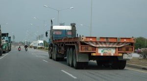 Lorries at Kerry Siam Seaport, Thailand