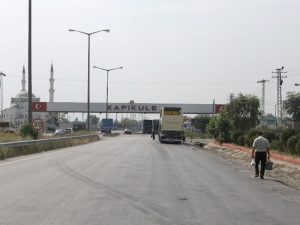 Turkish-Bulgarian border in Kapıkule, Edirne Province