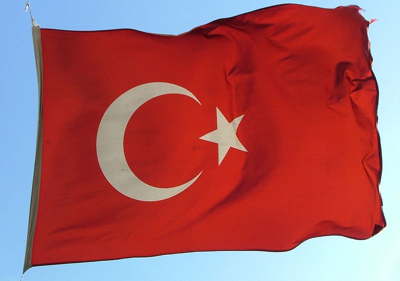 The Turkish flag