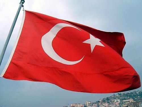 The Turkish flag