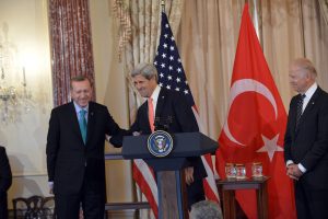 John Kerry and Turkish Prime Minister Erdogan