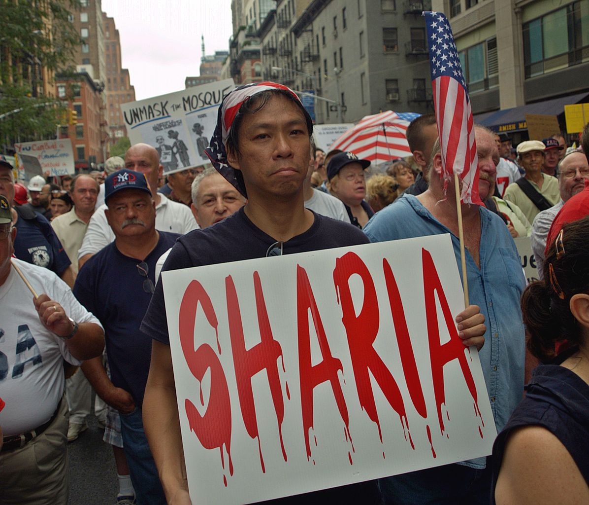 Muslims at Ground Zero Mosque Protesters in New York