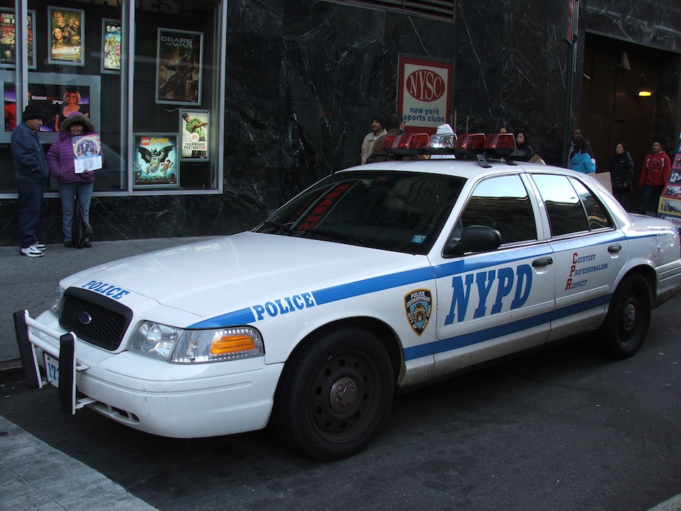 NYPD police car in New York
