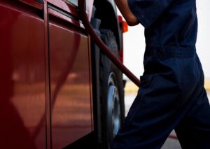 Royal Thai air force firefighters fire truck