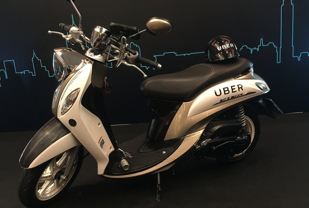 Uber's motorbike in Bangkok