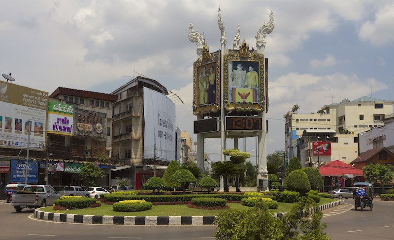 Clock Roundabout in Udon Thani