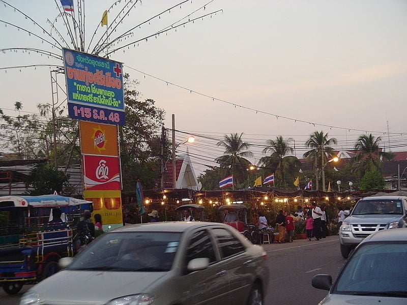 Market in Udon Thani, northeastern Thailand