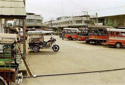 Old tuk tuk at Ban Dung Bus Station in Udon Thani.