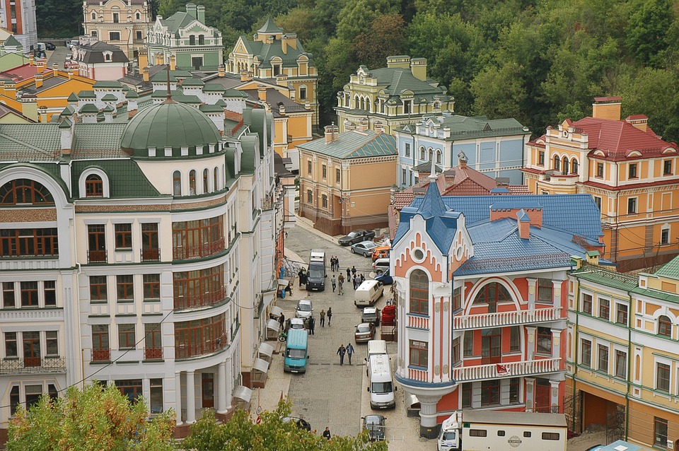 Picturesque Street in Kiev