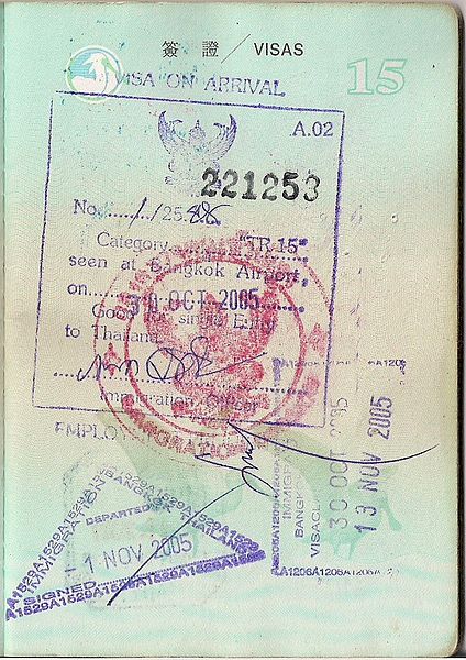 Thai Visa on Arrival.