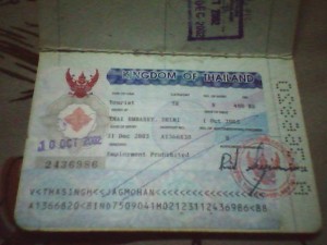 Thailand tourist visa
